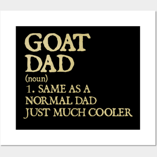 Goat Dad Definition Funny Posters and Art